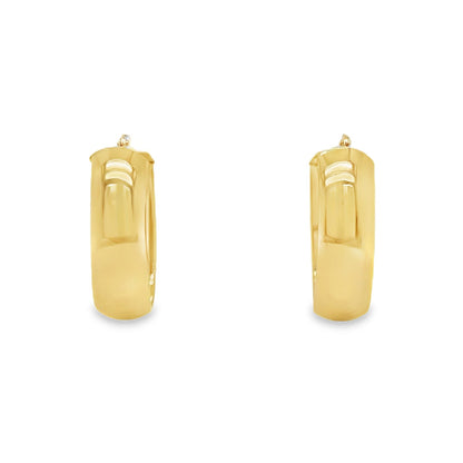 Jai's 14K Yellow Gold Thick Oval Hoops