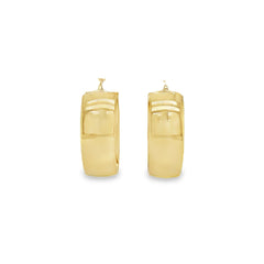 Jai's 14K Yellow Gold Small Thick Oval Hoops