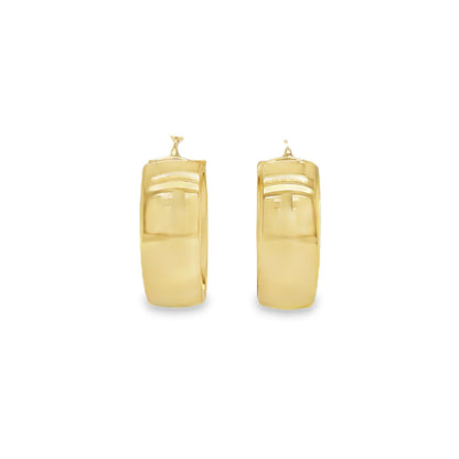 Jai's 14K Yellow Gold Small Thick Oval Hoops