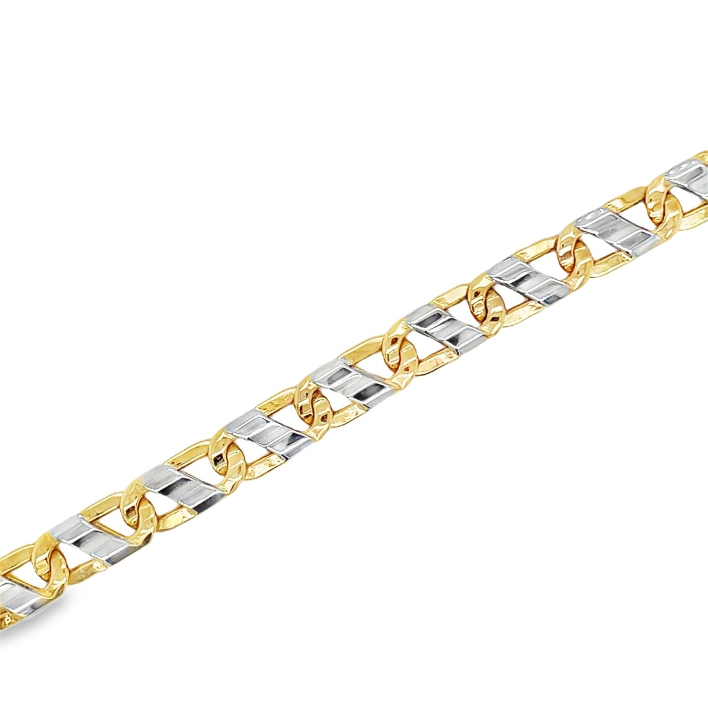 Jai's 14K Two-tone Mariner Chain Bracelet