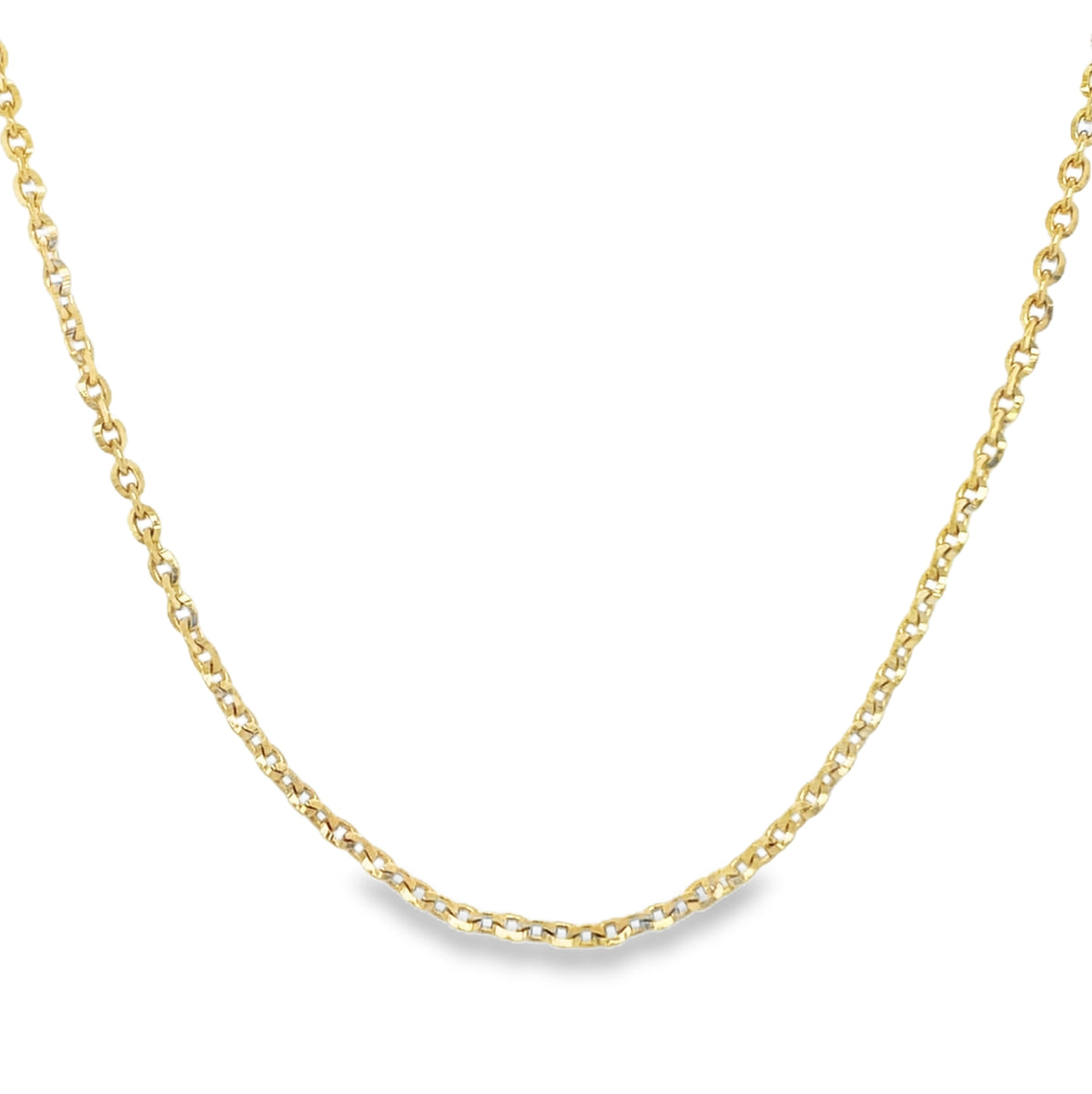 Jai's 14K Yellow Gold Fine Oval Cable Chain