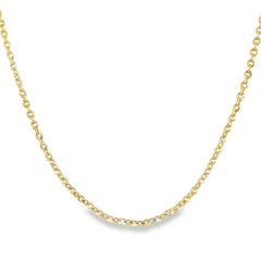 Jai's 14K Yellow Gold Fine Oval Cable Chain
