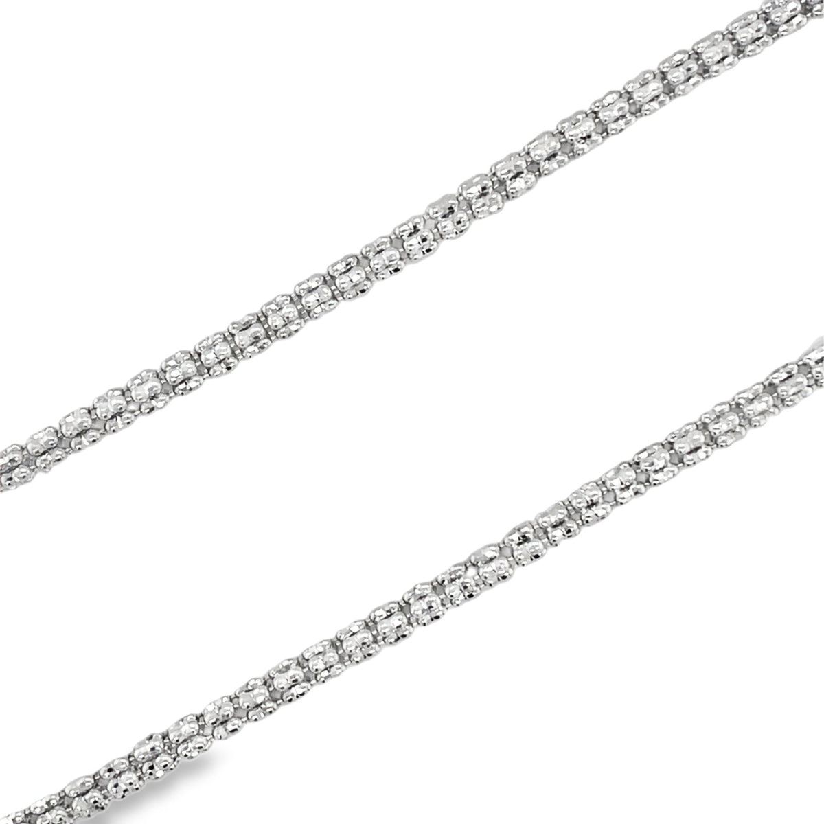 Jai's 14K White Gold Cube Chain