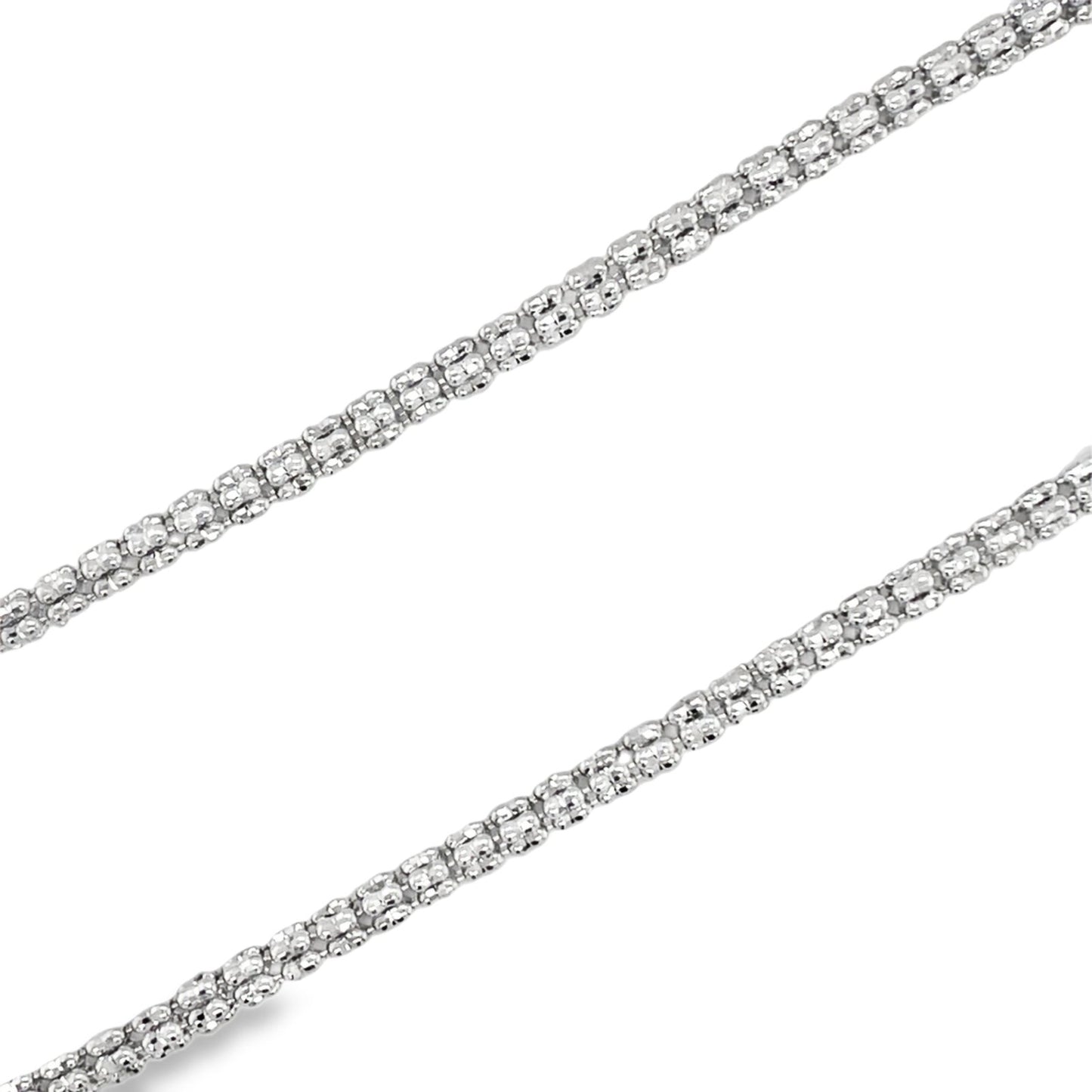 Jai's 14K White Gold Cube Chain