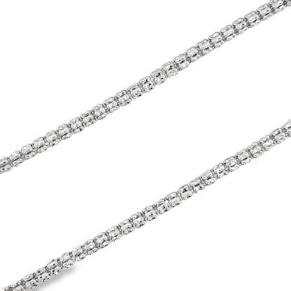 Jai's 14K White Gold Cube Chain