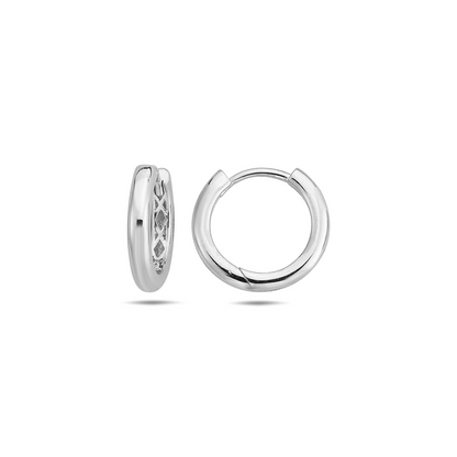 Jai's 14K White Gold Petite Hoops