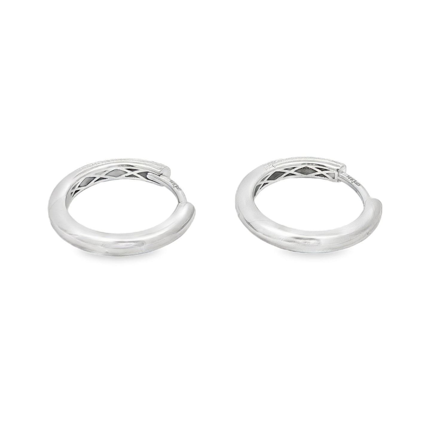 Jai's 14K White Gold Petite Thin Hoops