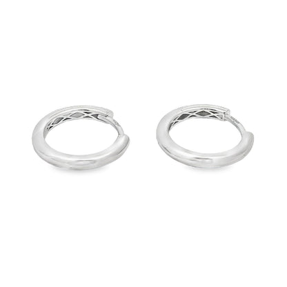 Jai's 14K White Gold Petite Thin Hoops