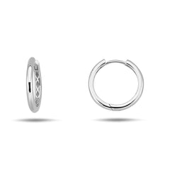 Jai's 14K White Gold Petite Thin Hoops