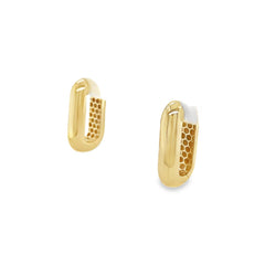 Jai's 14K Yellow Gold Paperclip Hoops