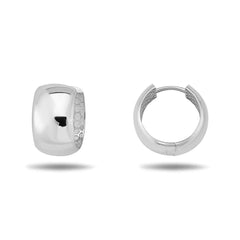 Jai's 14K White Gold Petite Thick Hoops