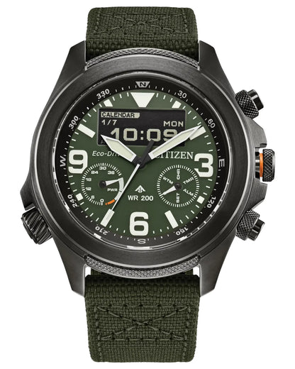 Citizen's Promaster Land U822 with Green Chronograph Dial