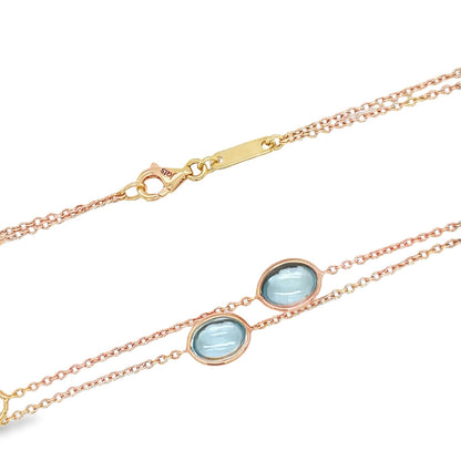 Jai's 18K Rose Gold Quartz Necklace