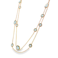 Jai's 18K Rose Gold Quartz Necklace