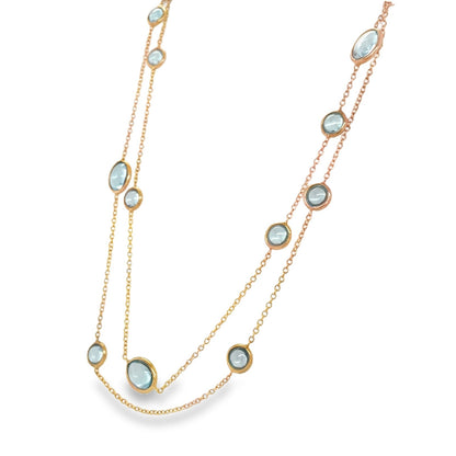 Jai's 18K Rose Gold Quartz Necklace