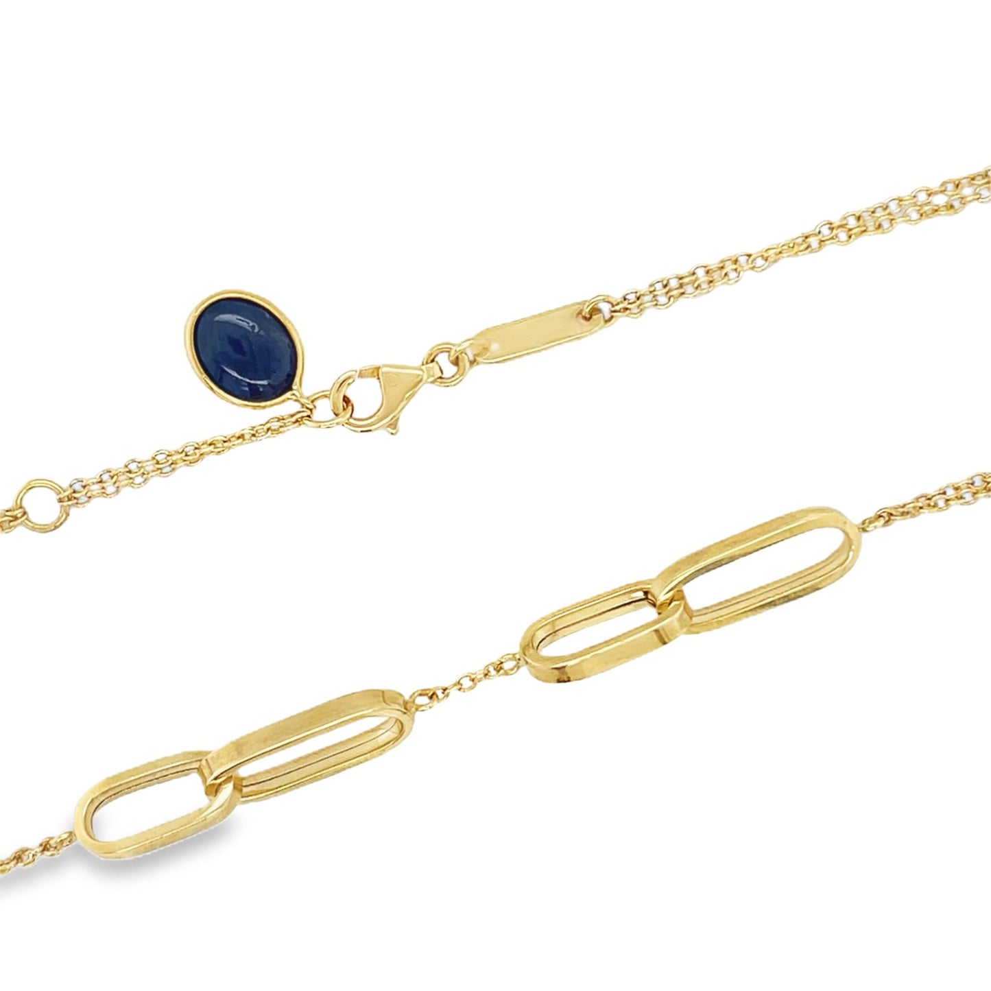 Jai's 18K Yellow Gold Quartz Necklace - 18"