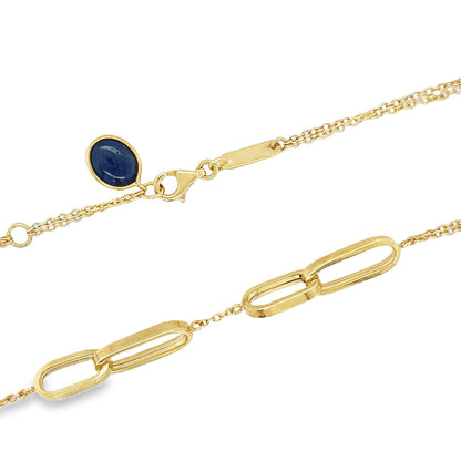 Jai's 18K Yellow Gold Quartz Necklace - 18"