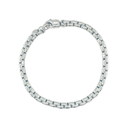 Jai's 18K White Gold Box Chain Bracelet - 8"