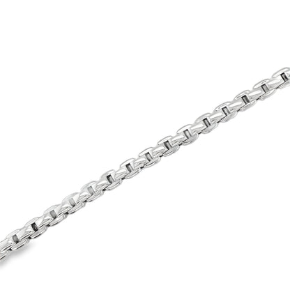 Jai's 18K White Gold Box Chain Bracelet - 8"