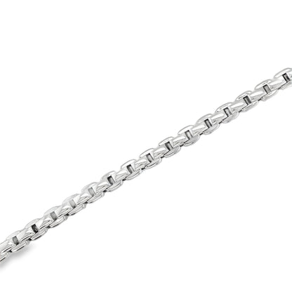 Jai's 18K White Gold Box Chain Bracelet - 8"