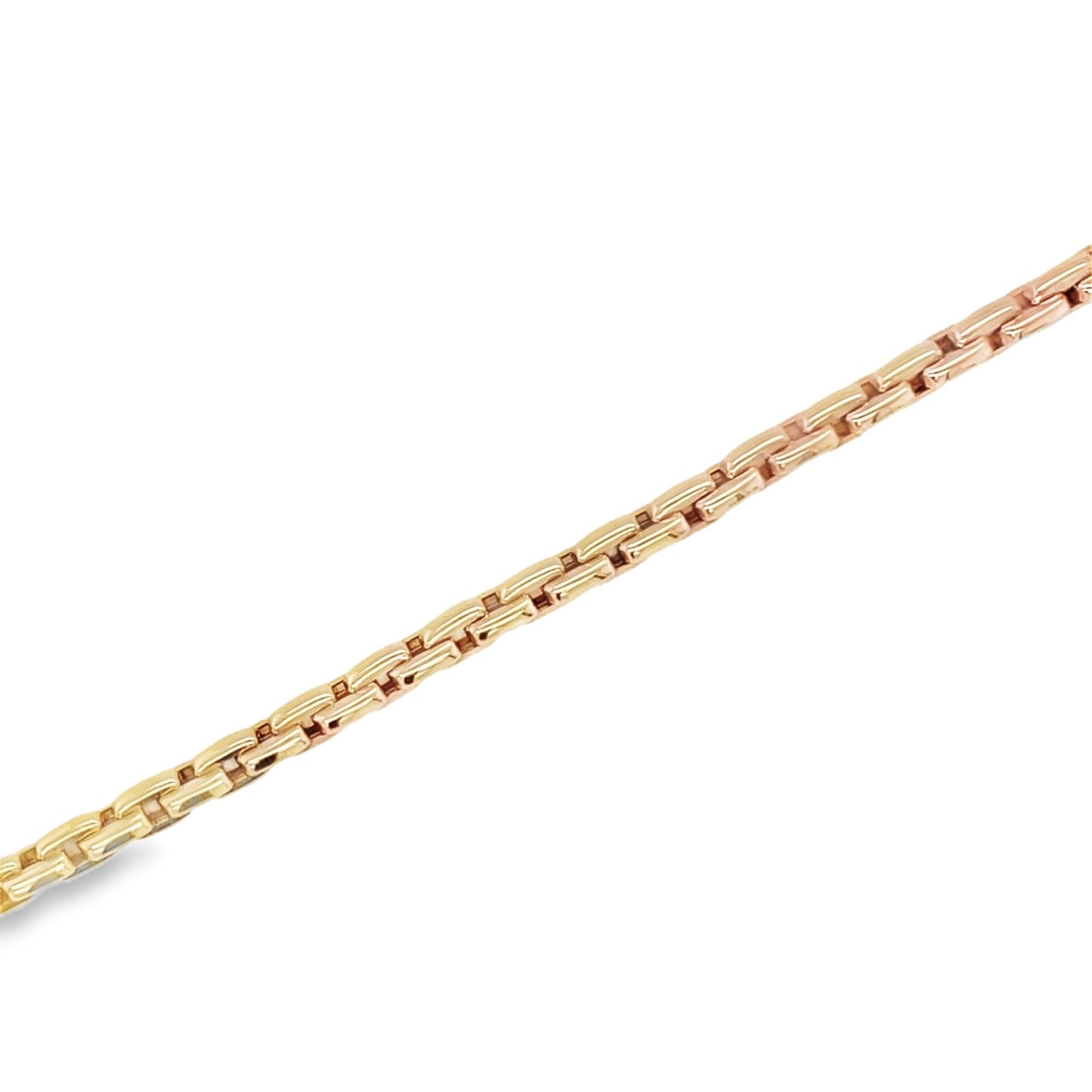 Jai's 18K Rose Gold Elongated Box Chain Bracelet - 7.5"