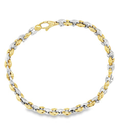 Jai's 18K Two-tone Mariner Chain Bracelet - 8"