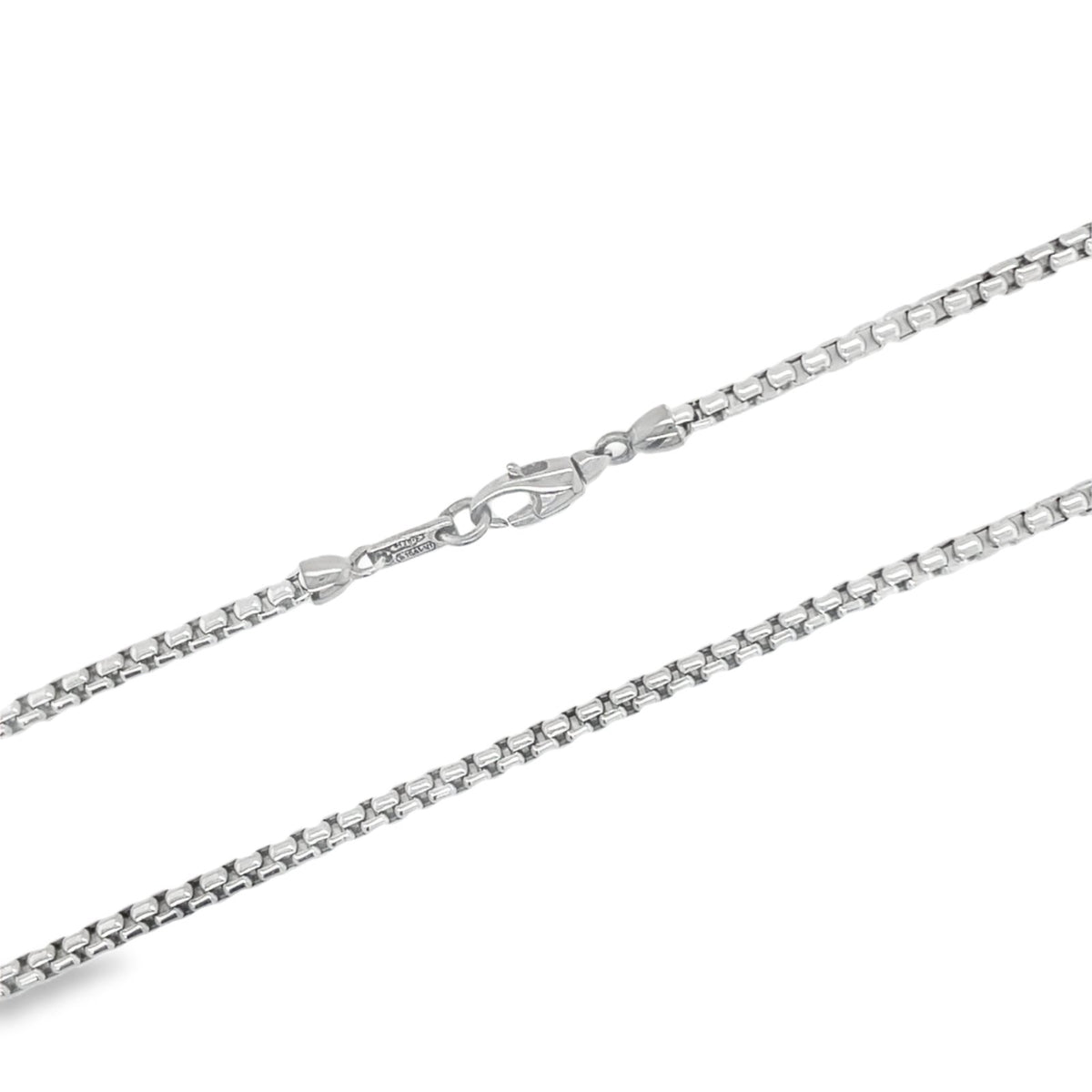 Jai's 18K White Gold Box Chain - 20"