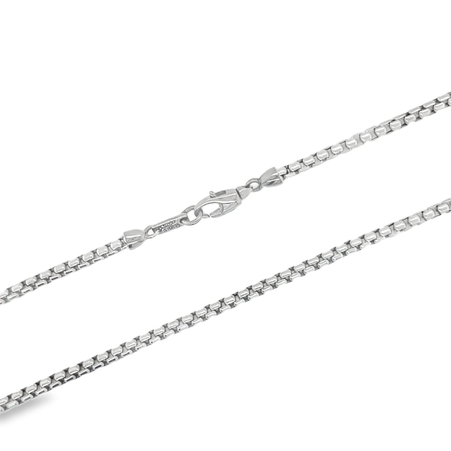 Jai's 18K White Gold Box Chain - 20"