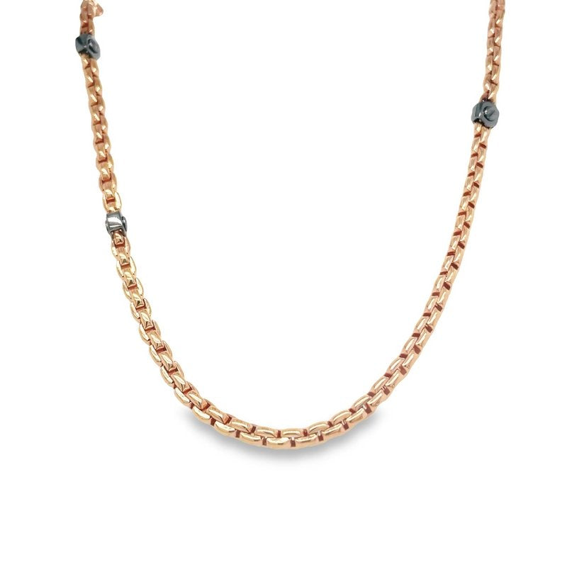 Jai's 18K Two-tone Rounded Box Chain - 20"