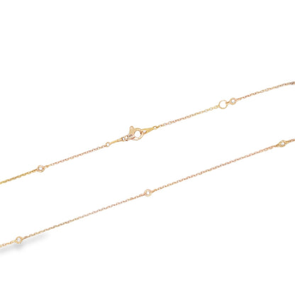 Jai's 18K Rose Gold Diamond Studded Necklace - 18"