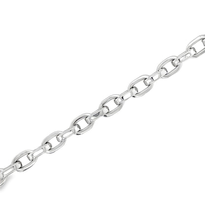 Jai's 18K White Gold Paperclip Chain Bracelet - 7.5"