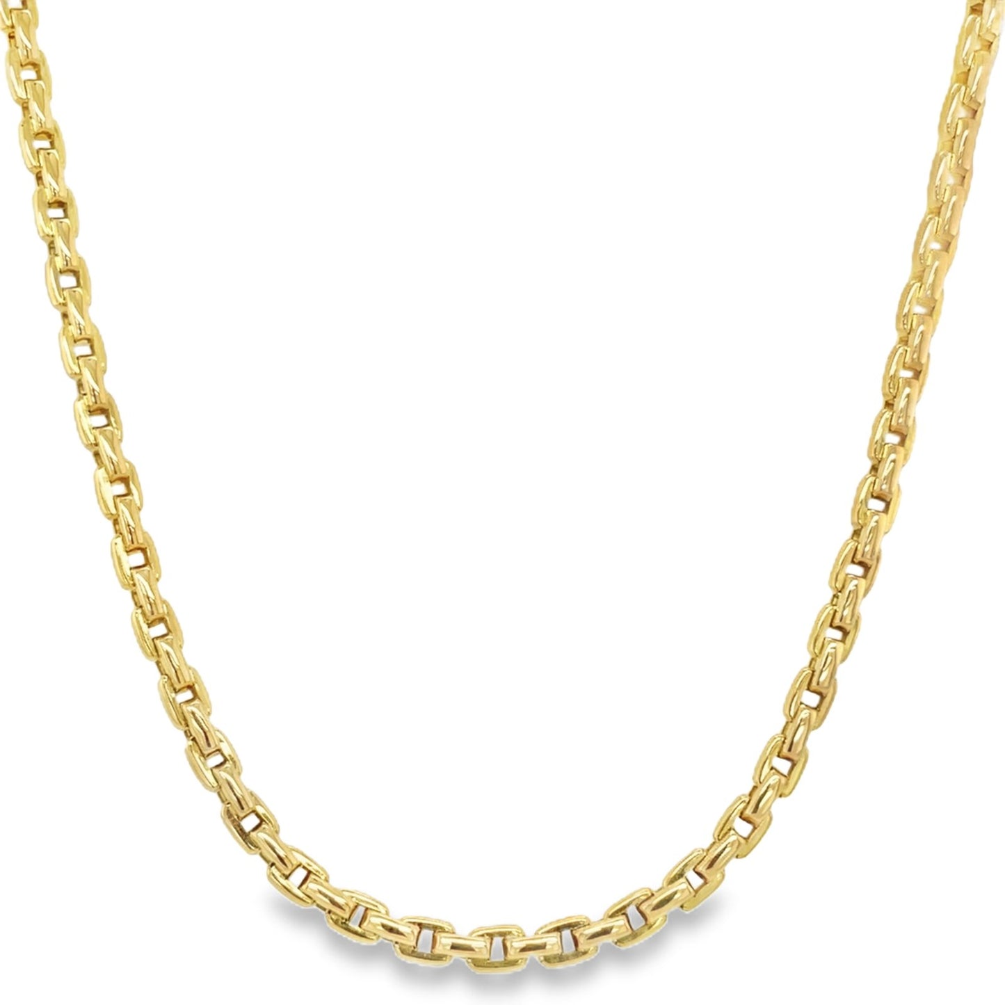 Jai's 18K Yellow Gold Elongated Box Chain - 18"