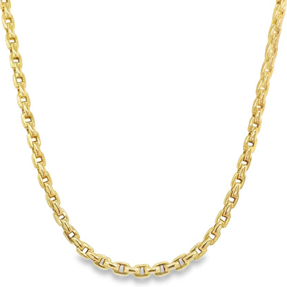 Jai's 18K Yellow Gold Elongated Box Chain - 18"