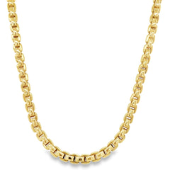 Jai's 18K Yellow Gold Rounded Box Chain - 18"