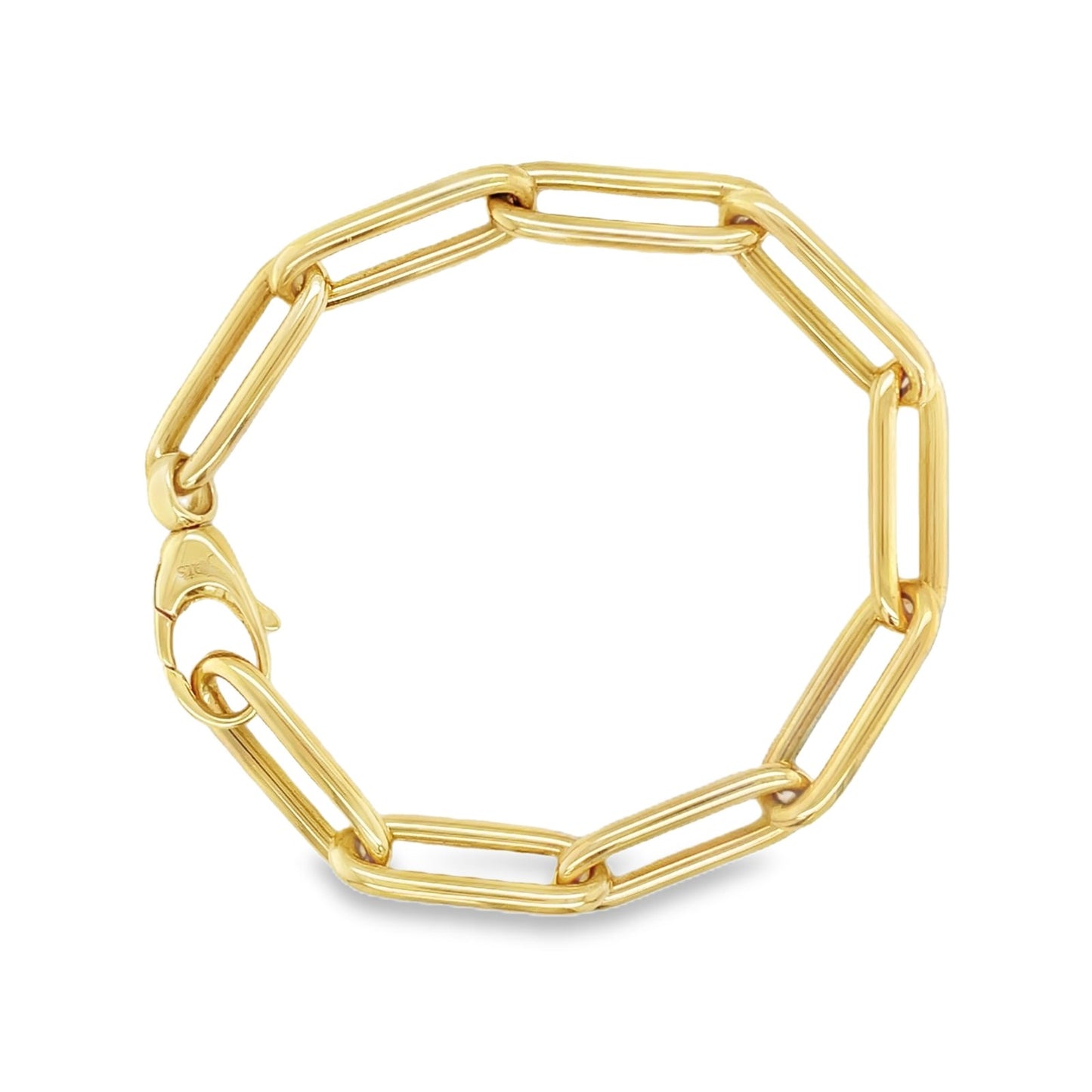 Jai's 18K Yellow Gold Paperclip Chain Bracelet - 8"