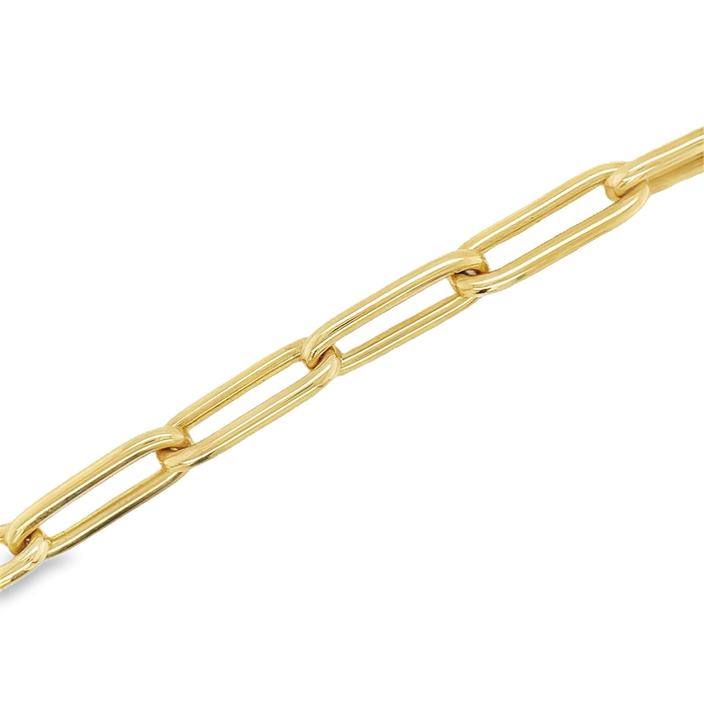 Jai's 18K Yellow Gold Paperclip Chain Bracelet - 8"