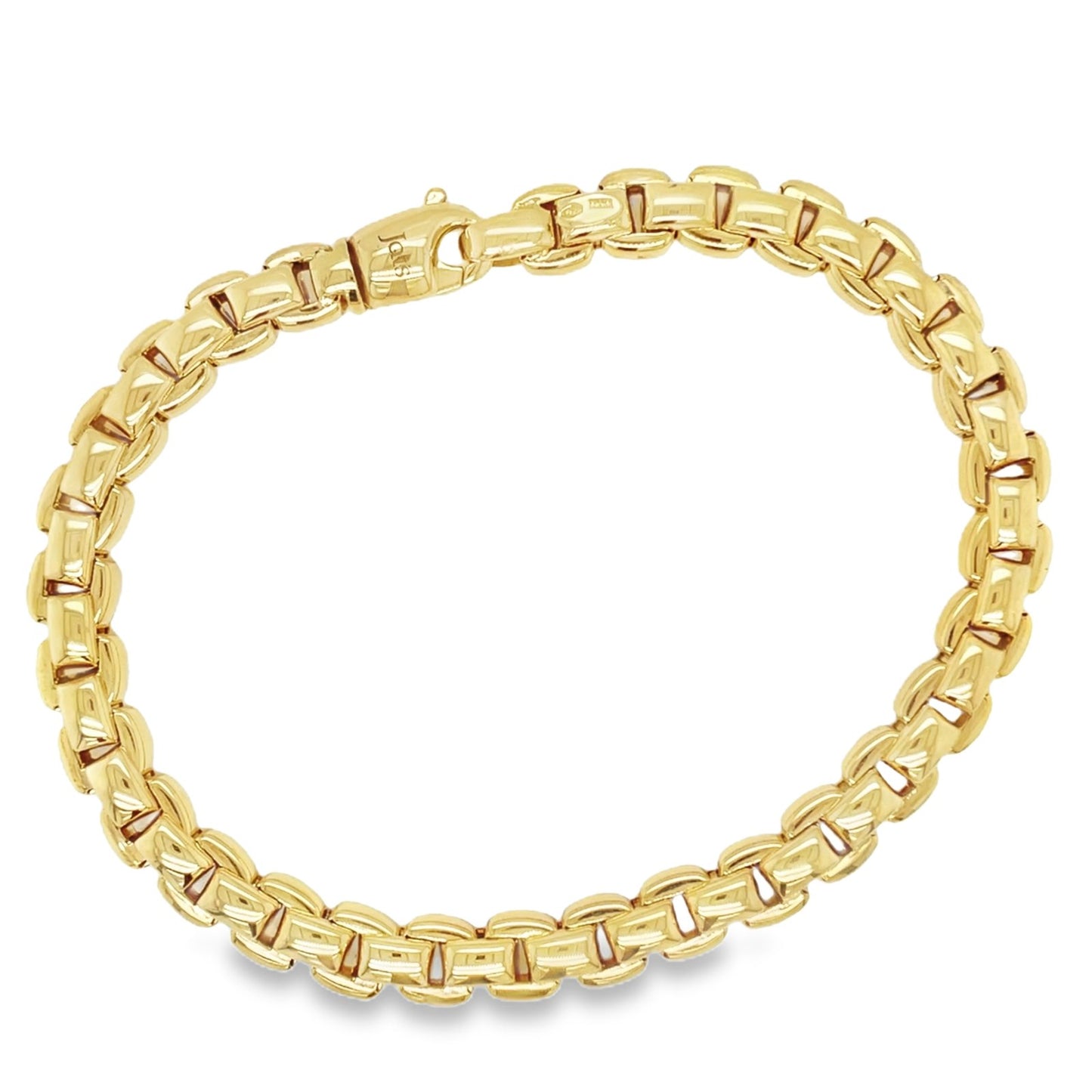 Jai's 18K Yellow Gold Rounded Box Chain Bracelet - 8.75"