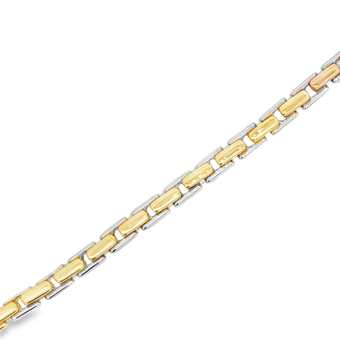 Jai's 18K Two-tone Fluted Chain Bracelet