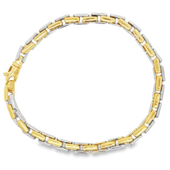 Jai's 18K Two-tone Fluted Chain Bracelet