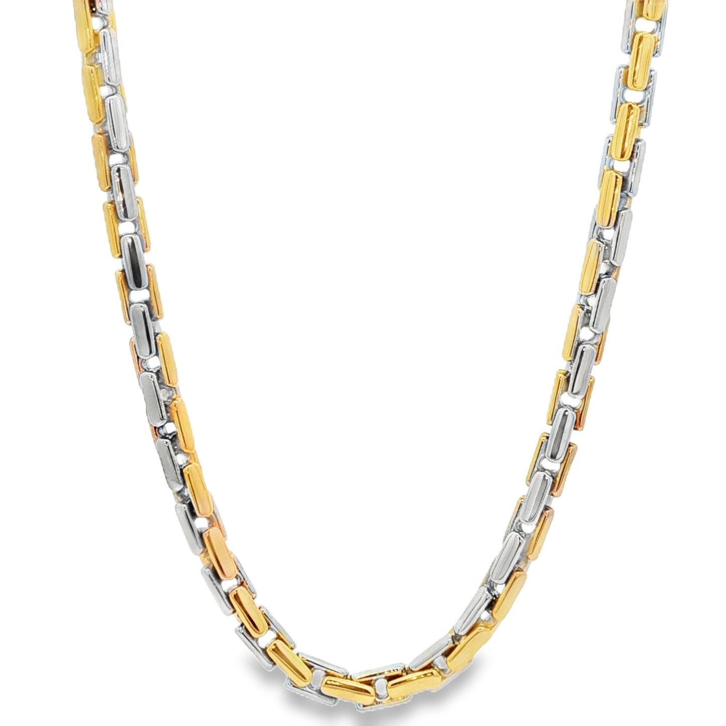 Jai's 18K Two-tone Fluted Chain