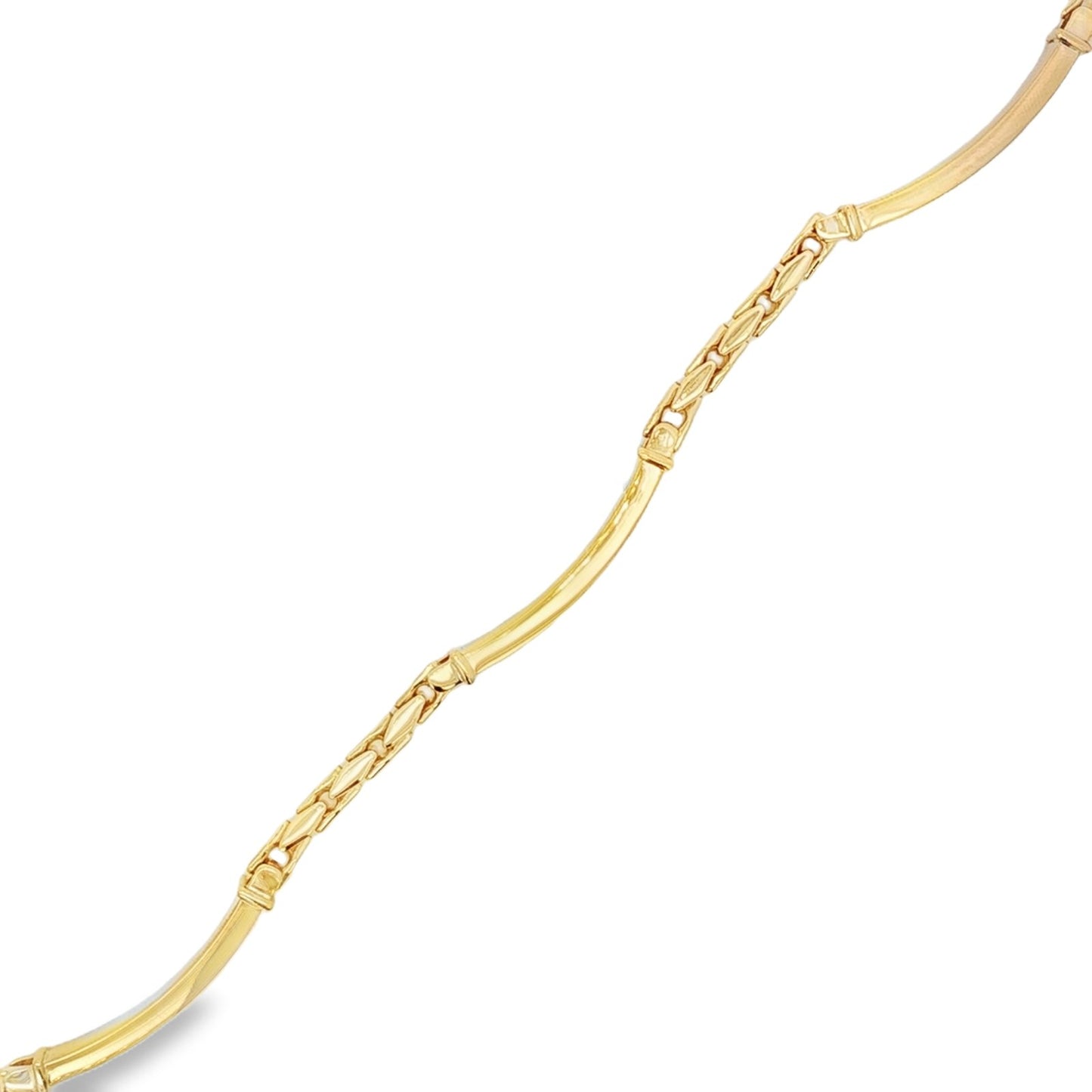 Jai's 18K Yellow Gold Fluted Chain Bracelet