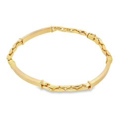 Jai's 18K Yellow Gold Fluted Chain Bracelet
