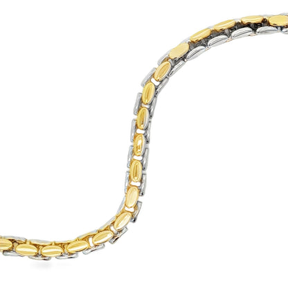 Jai's 18K Two-tone Fluted Chain Bracelet