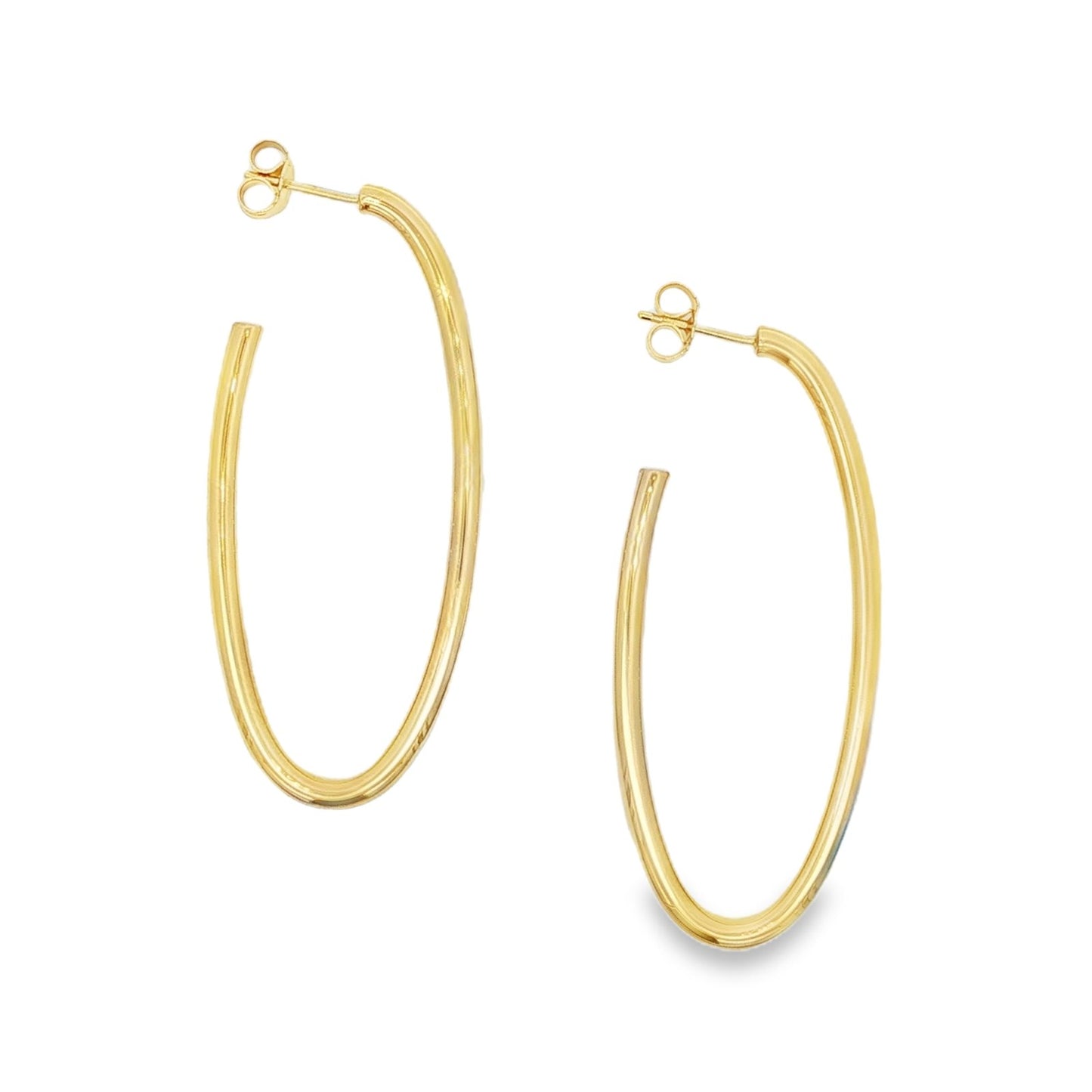 Jai's 18K Yellow Gold Oval Drop Earrings