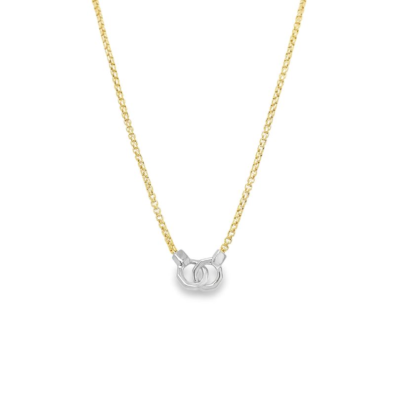 Jai's 18K Two-tone Cuff Link & Box Chain