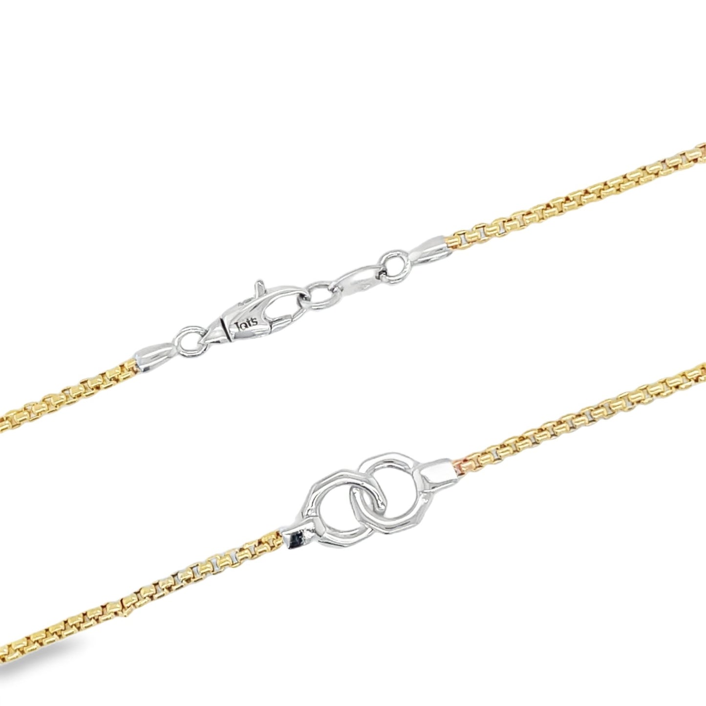 Jai's 18K Two-tone Cuff Link & Box Chain