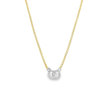 Jai's 18K Two-tone Cuff Link & Box Chain