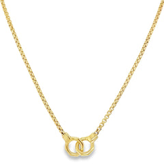 Jai's 18K Yellow Gold Cuff Link & Box Chain