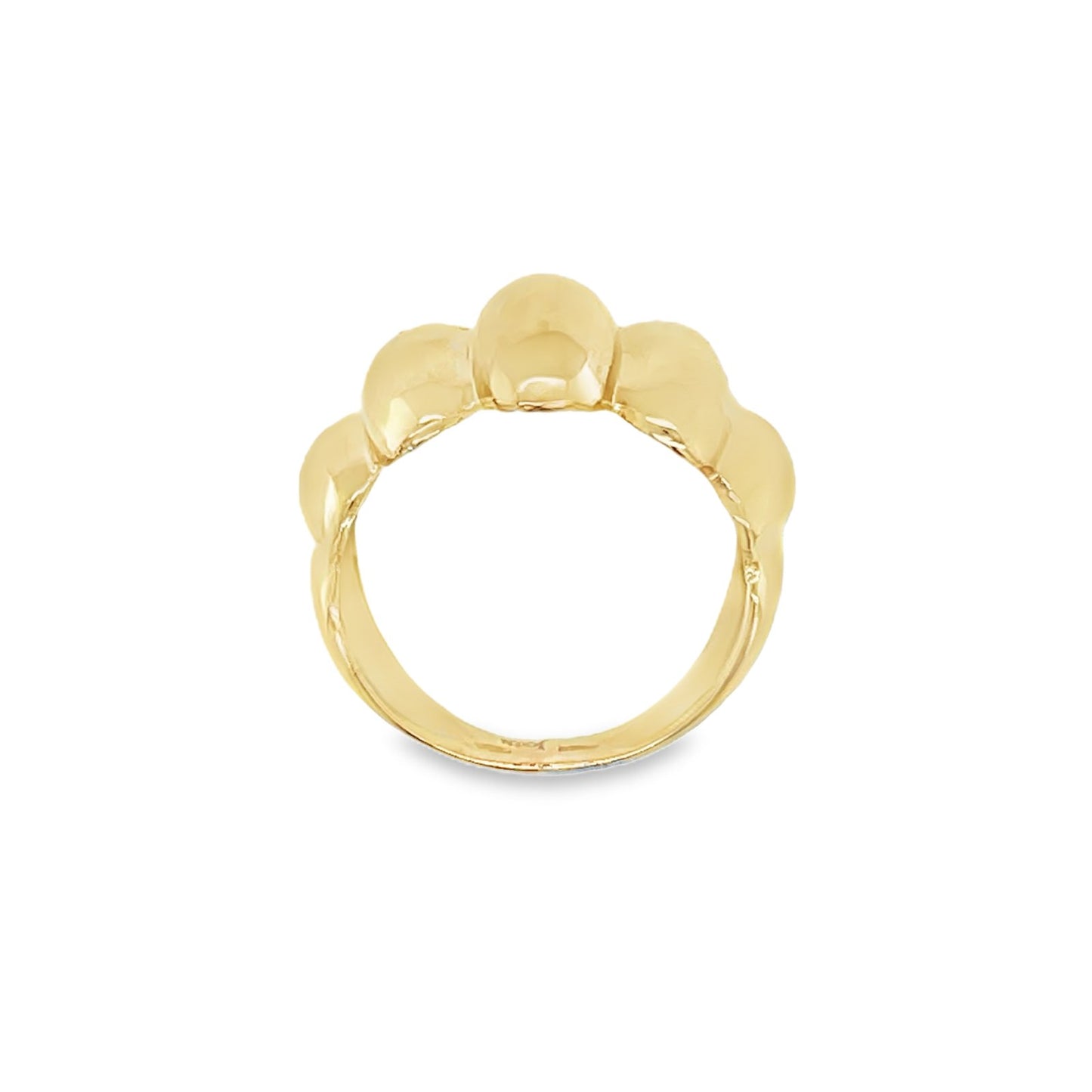 Jai's 18K Yellow Gold Ridged Ring