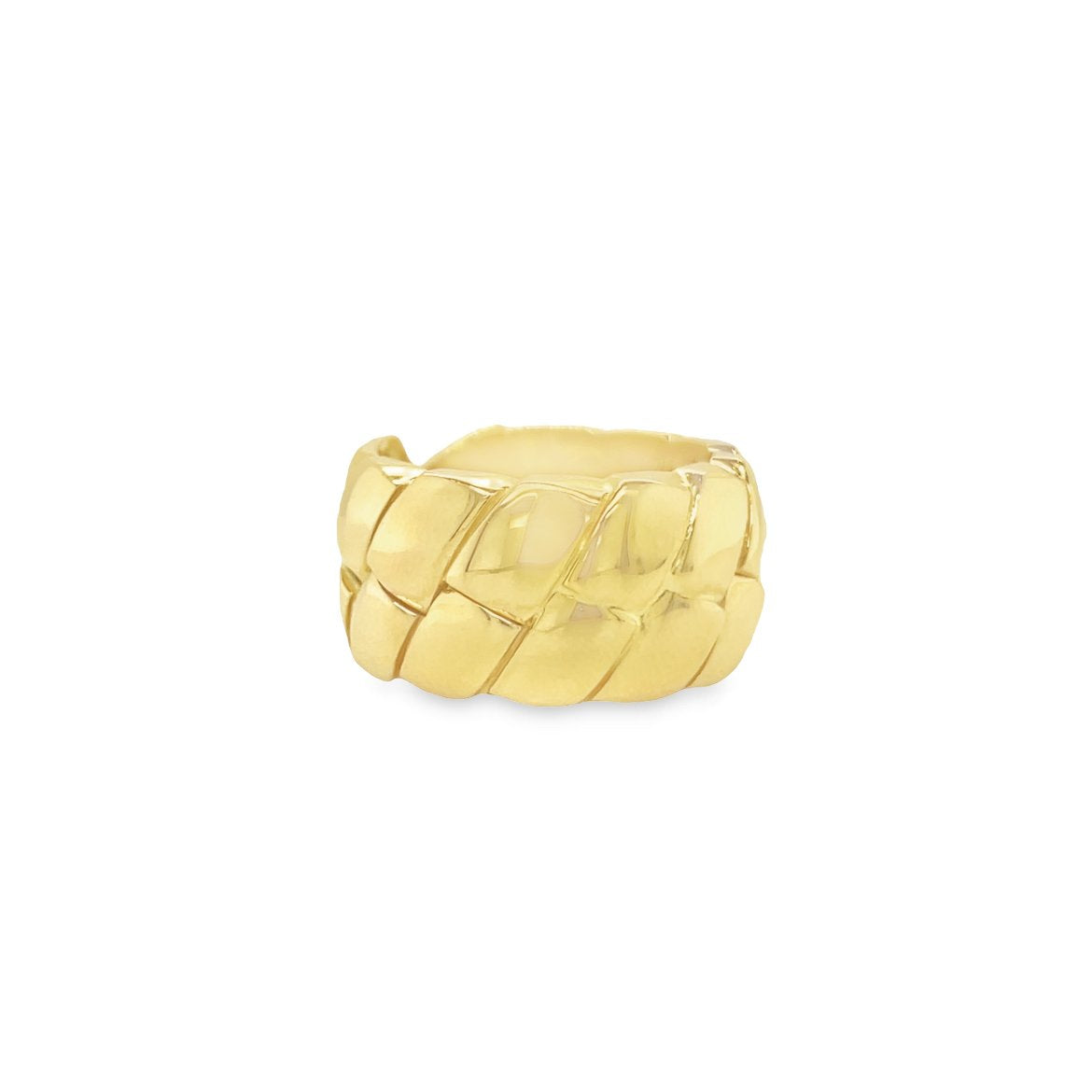 Jai's 18K Yellow Gold Engraved Ring